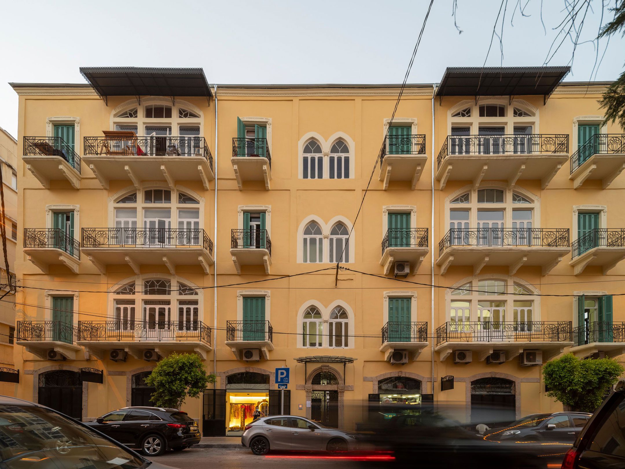 The restored Tamish heritage building in Beirut