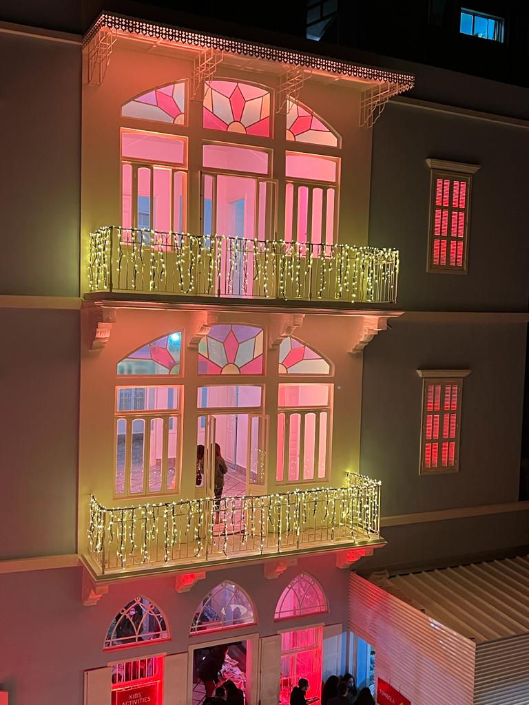 Heritage building restored and lit up